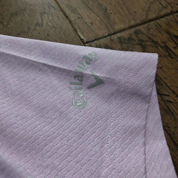 Callaway Polo Shirt Mens 3X Pink Opti-Dri Performance Golf Stretch Swing Tech - Picture 4 of 8